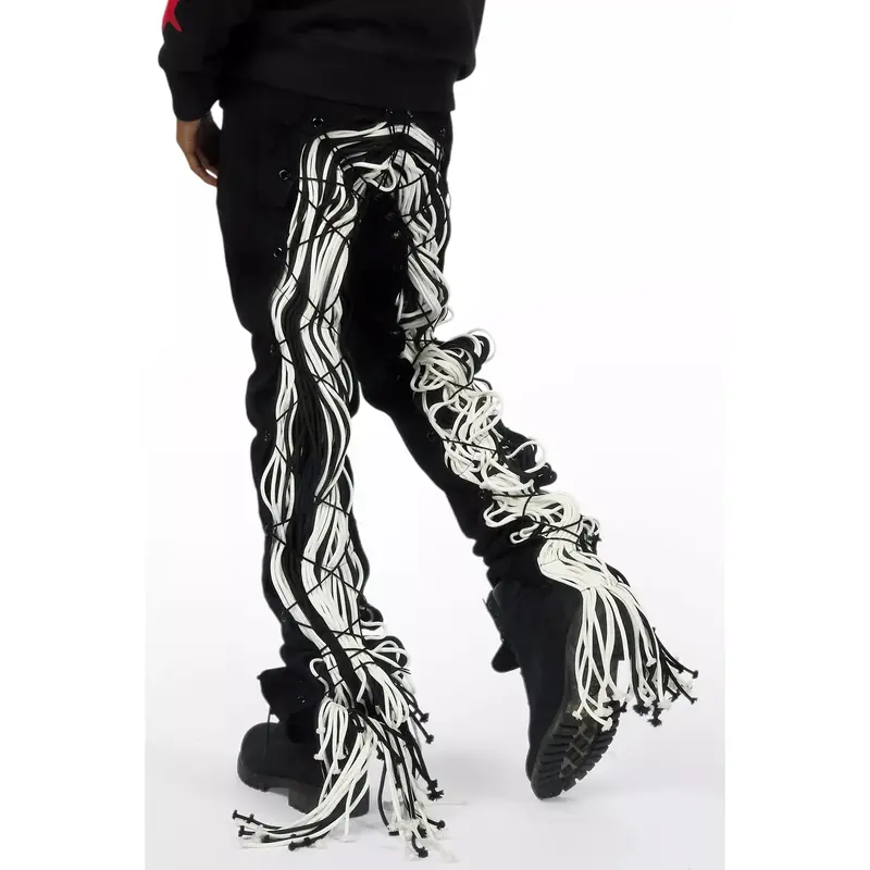 tornado mart tribal flared jeans - TikTok Shop