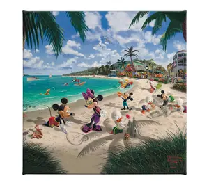 Thomas Kinkade Mickey & Minnie in Florida 14x14Gallery Wrap