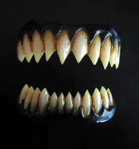 Black Pennywise Teeth Costume Appliance Veneers Dental Distortions 2.0 FX Fangs