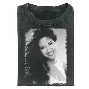 Selena Quintanilla Vintage 90's Graphic Unisex Shirt, Selena Crew Neck T-Shirt, Music Tee Gift For Fan, Gift for Him Her Womenswear Tops