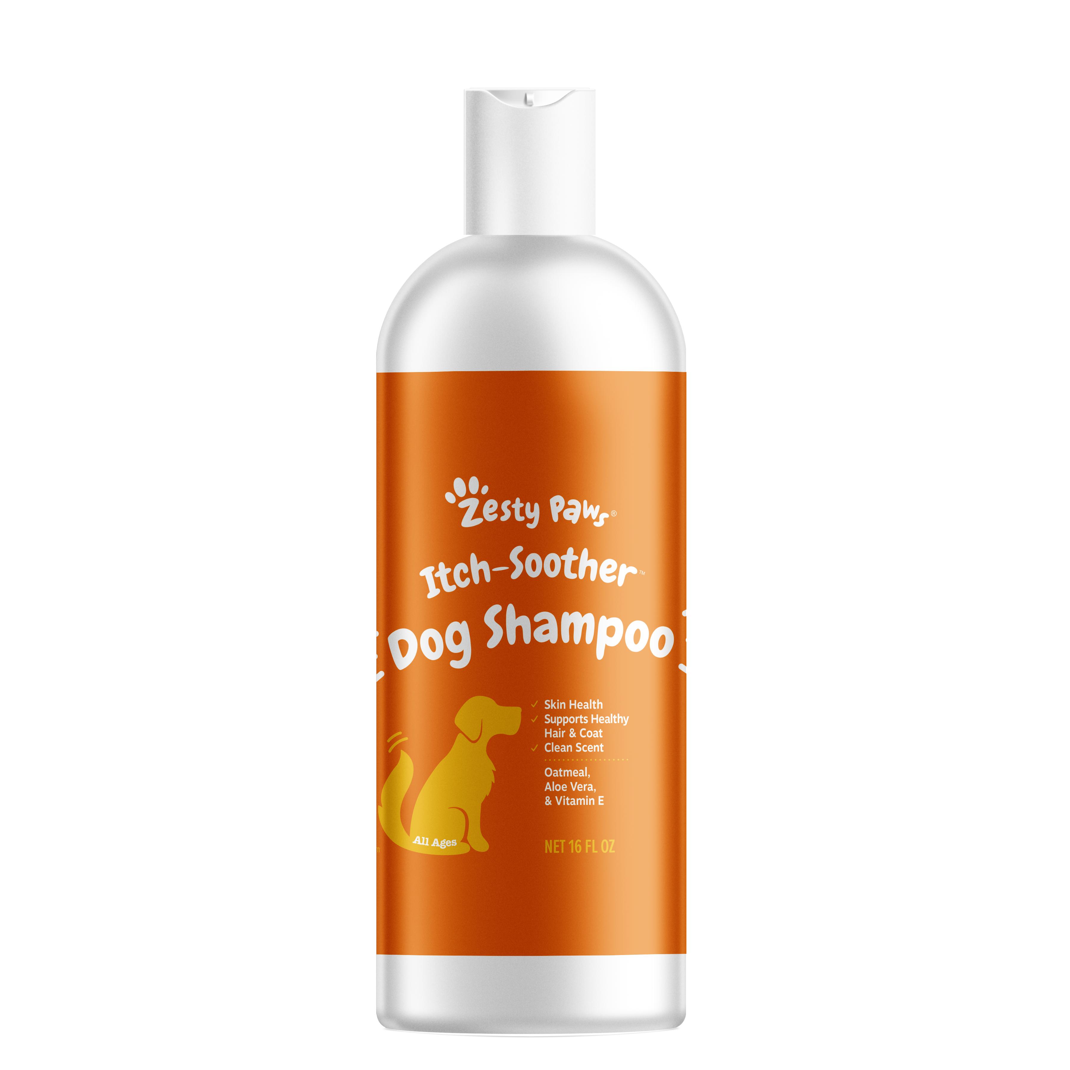Zesty Paws Itch-Soother Dog Shampoo for All Breeds - Gentle & Effective Ingredients for Squeaky Clean Bath Time