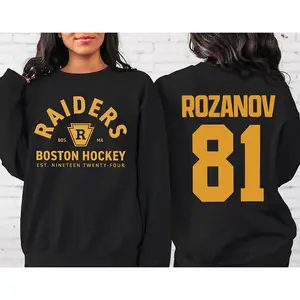 Team Ilya Rozanov #81 Vintage Sweatshirt, Hudson Williams Connor Storrie Hoodie, Boston Hockey Fan Hoodies, Fan Ice Hockey Apparel