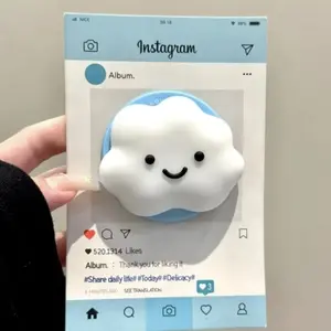Cute 3D Cloud For Magsafe Griptok Phone Holder Accessories Support For iPhone 15 16 17 Foldable Wireless Charging Case Stand Girl Bracket Cell Phone Holder Smartphone Holder