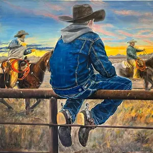 When I grow up I wanna. Oil on canvas. 48”x30”. Framed.