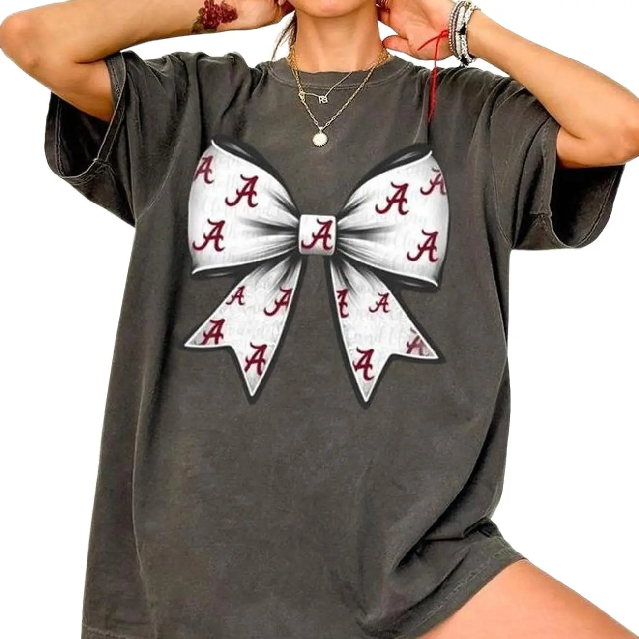 Roll tide football TShirt And Sweatshirt, Coquette bow Alabama, Bama Shirt, Crimson tide Shirt , Alabama mascot Shirt, coquette bow Shirt, Cotton All Sizes Colors, Gift for Women, Gift for Man, Full Size, Full Collor Top Womenswear