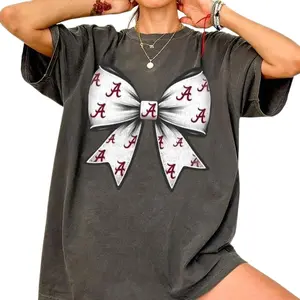 Roll tide football TShirt And Sweatshirt, Coquette bow Alabama, Bama Shirt, Crimson tide Shirt , Alabama mascot Shirt, coquette bow Shirt, Cotton All Sizes Colors, Gift for Women, Gift for Man, Full Size, Full Collor Top Womenswear