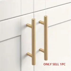 Stainless Steel Kitchen Cabinet Handle, 96mm Center Hole, Door Pulls with Screws and Screwdriver, Drawer Handles Set