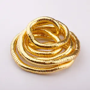 Men's personalized snake necklace 900mm long white K iron-plated curved flexible random shape cool snake chain  men bracelet jewelry steel
