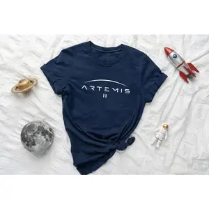 Artemis II Moon Mission T-Shirt, NASA Space Program Fan Tee, Astronomy Gift, Rocket Launch Shirt, Space Exploration Top, Unisex Graphic Tee