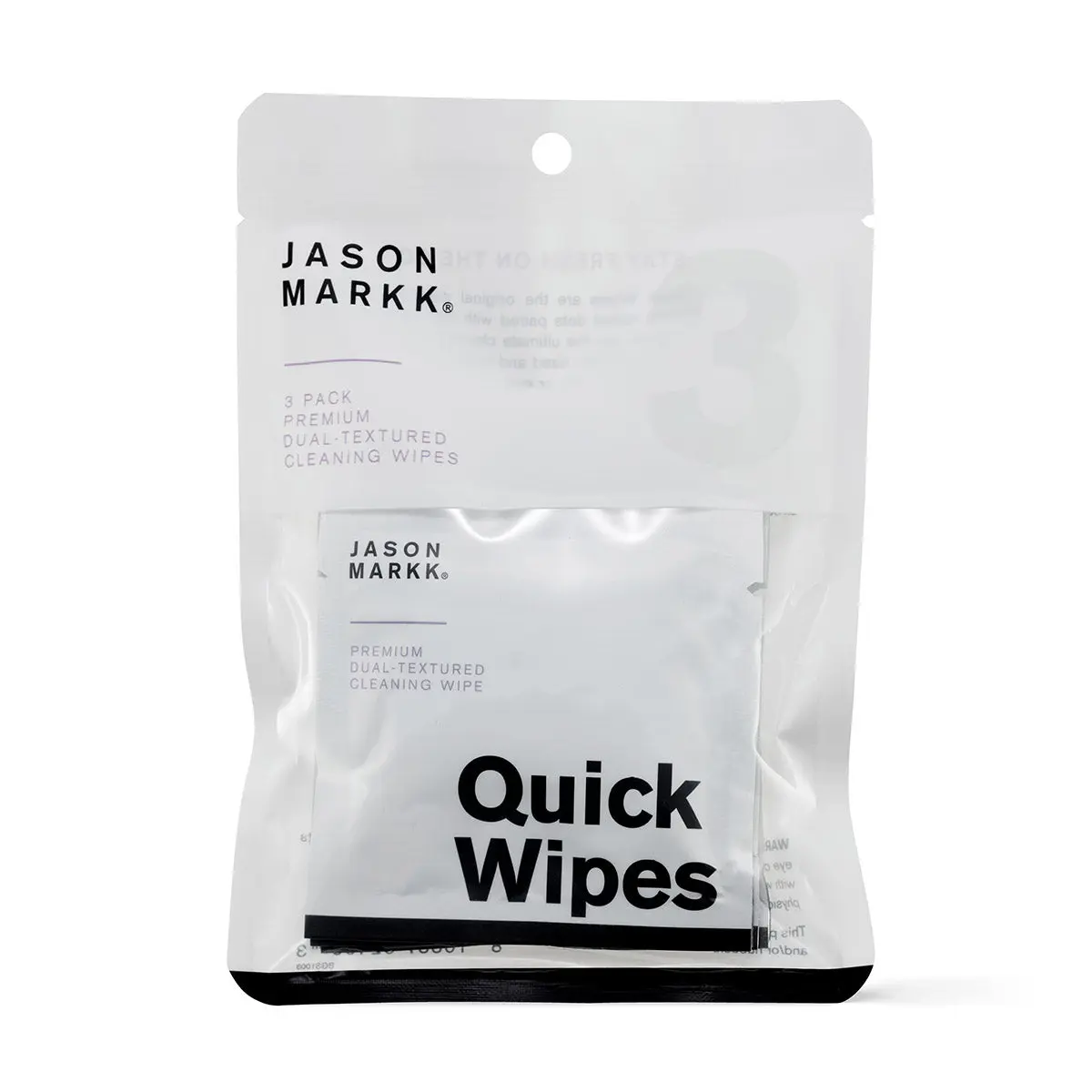 Jason Markk Quick Wipes - 3 Pack, Footwear & Sneaker Stain Remover, Portable for Purse, Gym Bag & Pocket Use