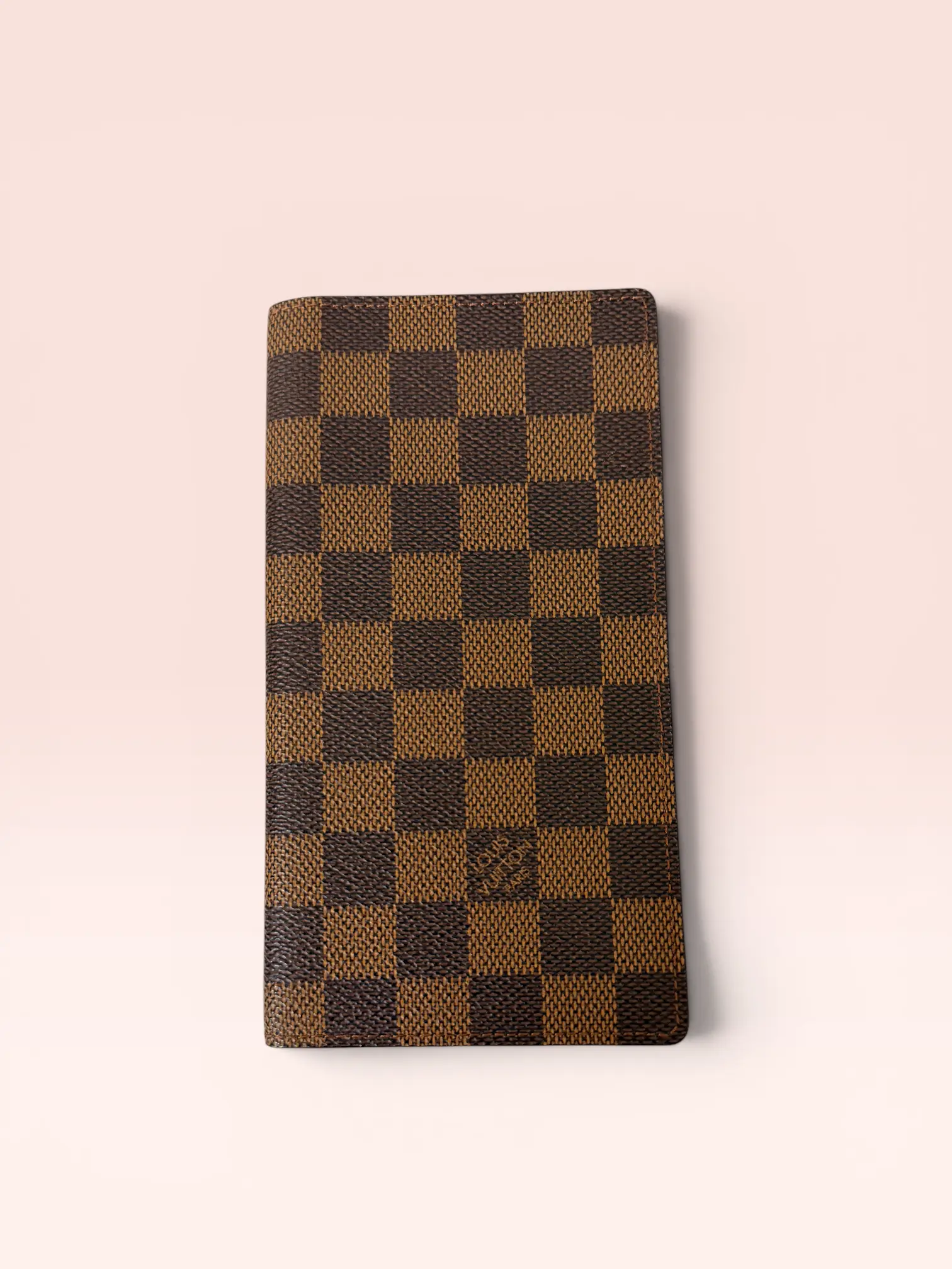 Pre-owned Louis Vuitton Canvas Small Leather Goods Monogram 0172 Carte Long Wallet 1999