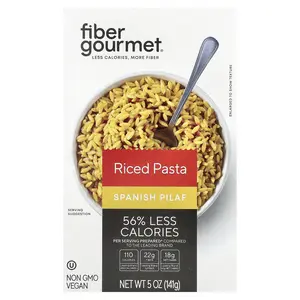 Fiber Gourmet Riced Pasta, Spanish Pilaf, 5 oz (141 g)