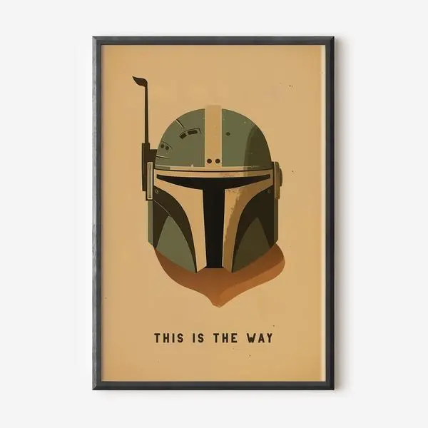 'Mandalorian This Is The Way Art Print - Minimalist Poster For Fans'