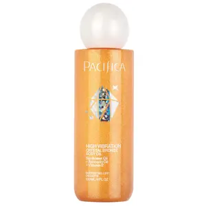 Pacifica High Vibration Crystal Bronze Shimmering Body Oil 120 mL - Hydrating & Nourishing Formula for Beautiful Skin