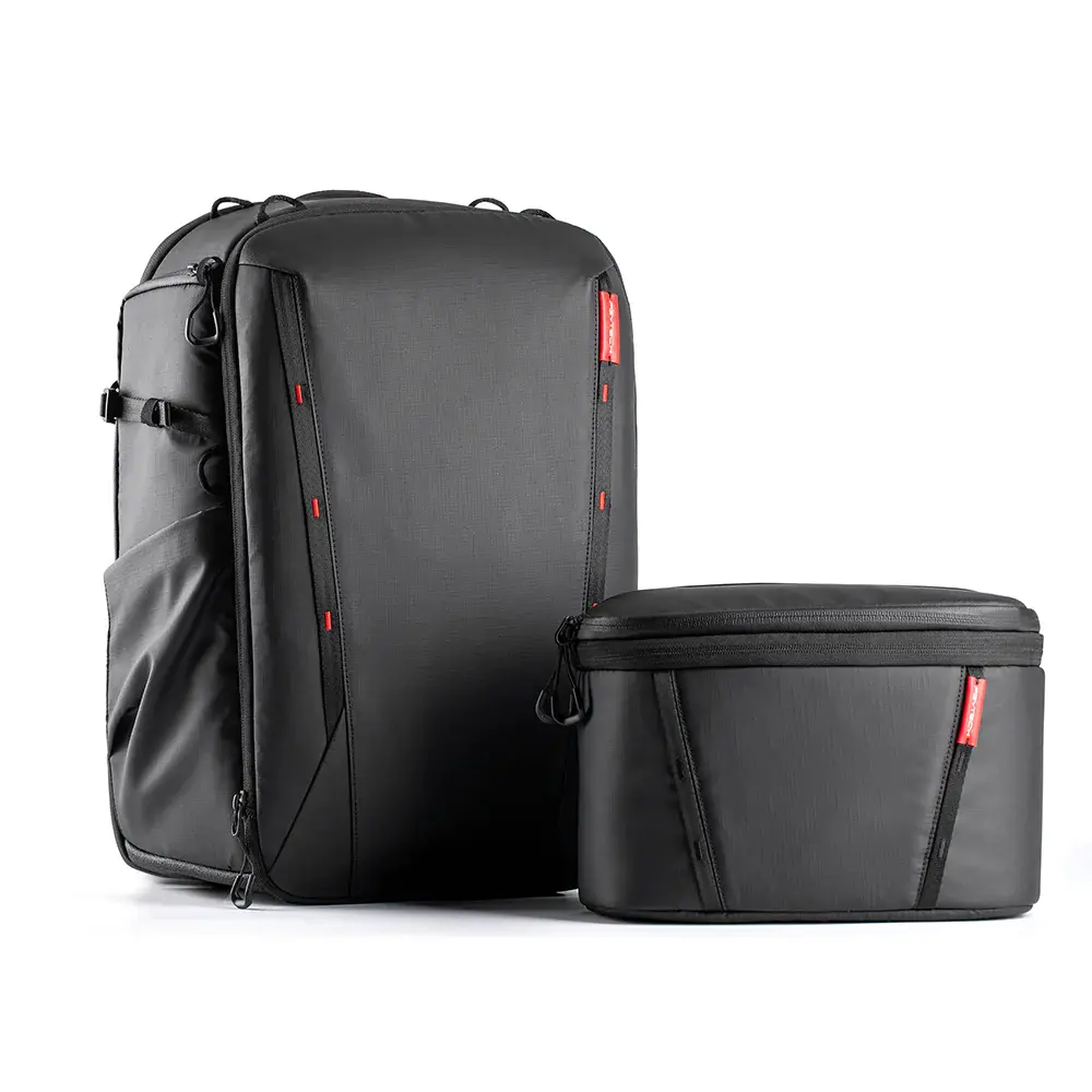 PGYTECH OneMo 2 25L+8L Camera Backpack with Detachable Shoulder & Tripod Carrying Bag for Photographers - Waterproof Cover, Fits Gimbal Stabilizer, Canon/Nikon/Sony Cameras, DJI Drone, Laptop, Smartphone, Camera Accessories
