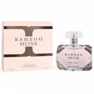 Flash Bamboo Silver Eau De Parfum 100ml/3.4fl.oz Spray Perfume for Women - Woody Floral Fragrance with Citrus Notes & Elegant Scent