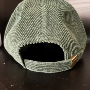 Olive green corduroy hat