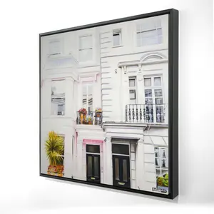 212 MAIN West Coast Houses Photo Wall Print - 24x24 White-Framed Artistic Home Decor Products, Indoor Decoration for Home Rooms, 2081-2424-AR7
