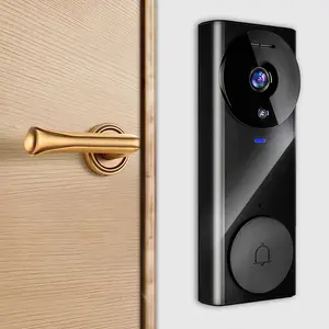 Smart Wireless Video Doorbell Camera, 1080P AI Human Detection Doorbell Camera with Night Vision, 2.4G WiFi Cloud Storage Surveillance Camera