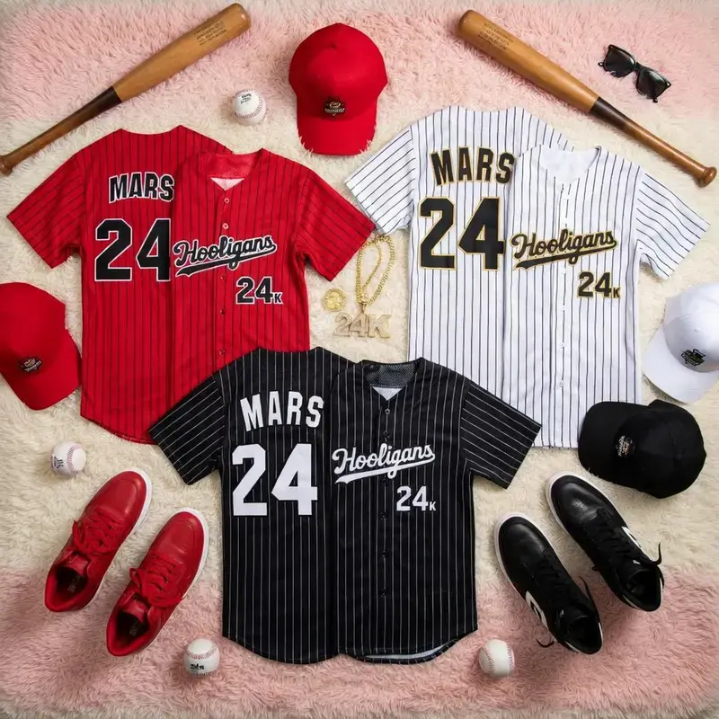 Personalized Mars Hooligans Baseball Jersey – Custom Name Number 24K Shirt
