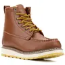 DieHard Men's 6" Soft Toe Work Boots, Full Grain Leather Work Boots, Slip Resistant, Breathable, Lightweight, Durable Rubber Outsole, Comfortable Boots for Construction, Warehouse & Industrial Work, Model 84994