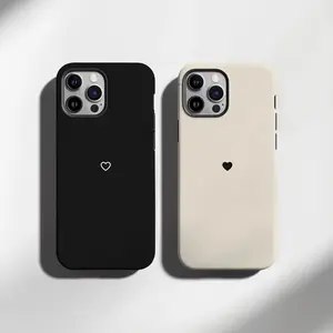 Minimalist Heart Phone Case – Cute Simple Love Design, Slim Protective Soft-Touch .Sleek Shockproof Biblical Cross .Shockproof Magsafe iPhone Case