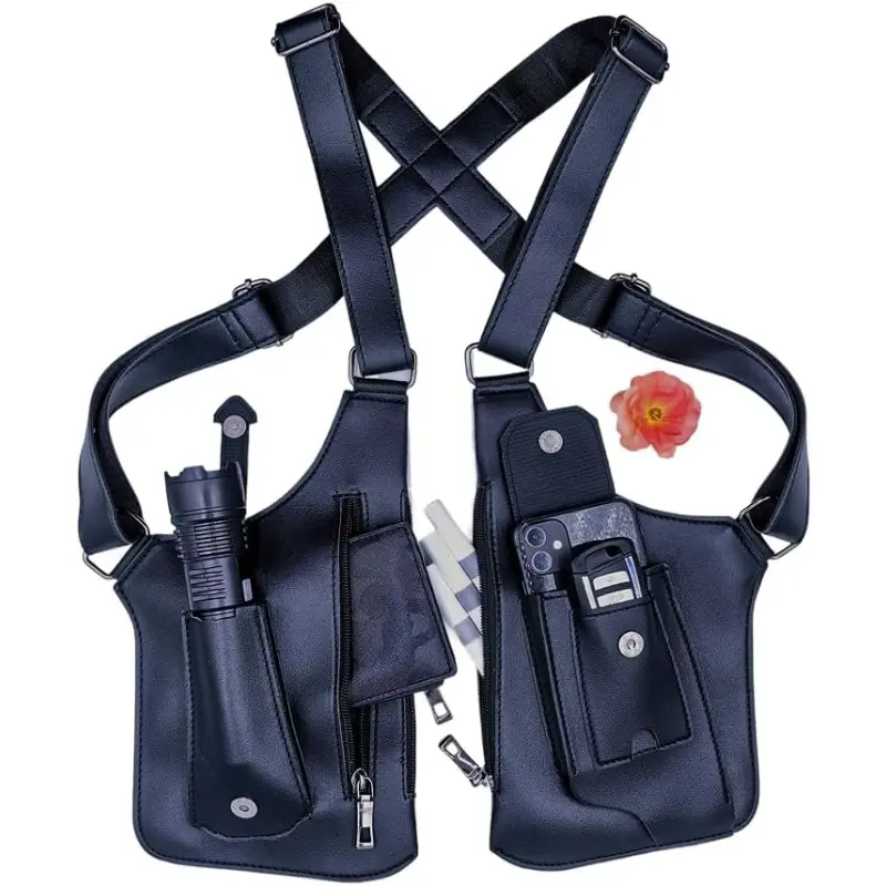 Underarm Anti-Theft Bag - Invisible Shoulder Bag with Dual-Layer Storage Compartments and Pockets for Phone & Wallet