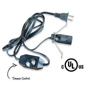 UL Listed Lamp Cord w/ Dimmer Switch  - Salt Lamp Replacement