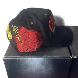 Undisputable CanE Black & Red Hats with Unique Red Embroidery Design