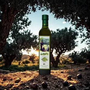 Al Jabal Premium Authentic Palestinian 100% Extra Virgin Olive Oil 500mL (16.9 Fl. Oz)