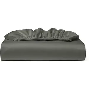 Fitted Sheet - Cooling, Breathable, Silky Soft Deep Pocket Bottom Sheet (Queen, Grey) Fitted Sheet - Cooling, Breathable, Silky Soft Deep Pocket Bottom Sheet (Queen, Grey)