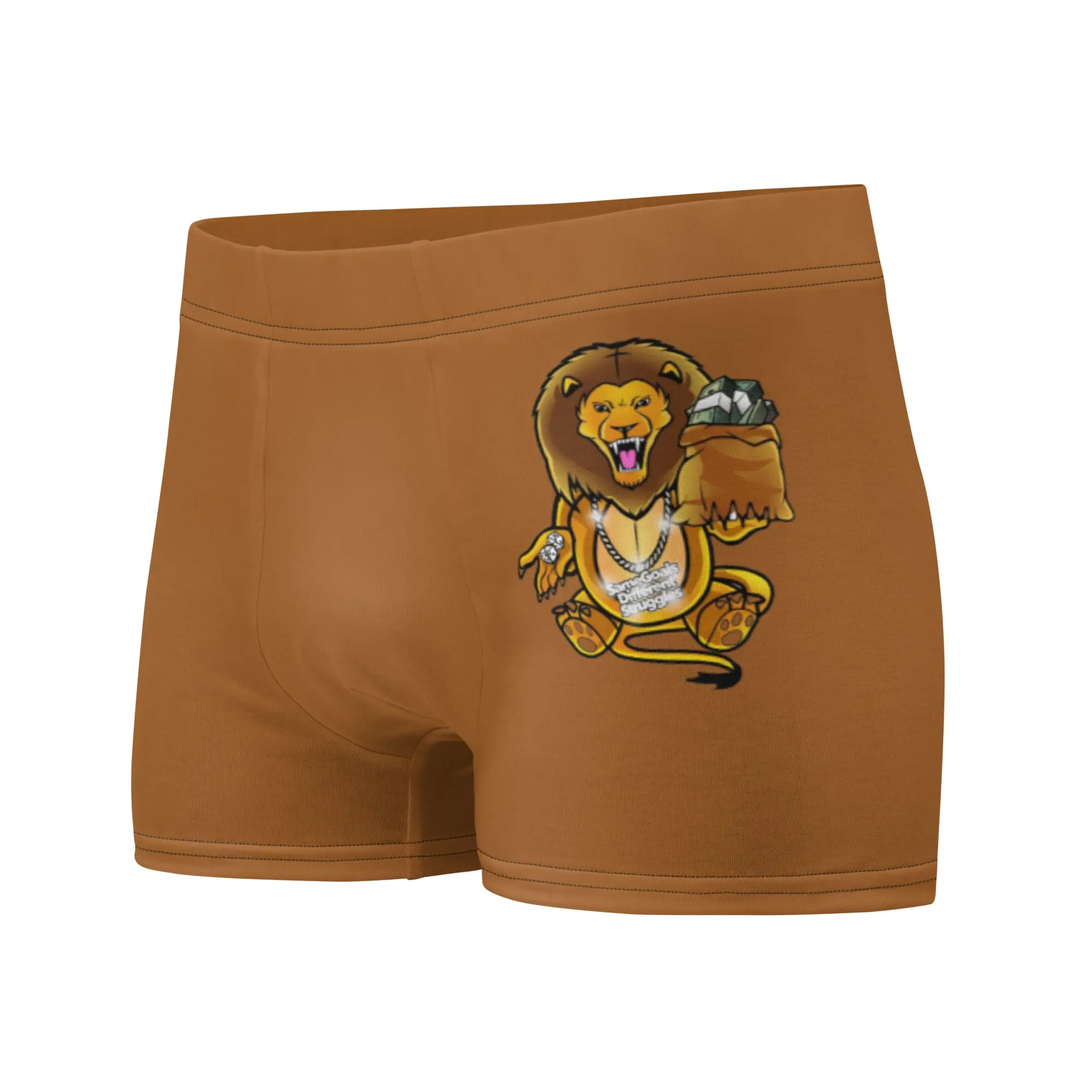 Same Goals Different Struggles Men’s Rich Gold Boxer Briefs