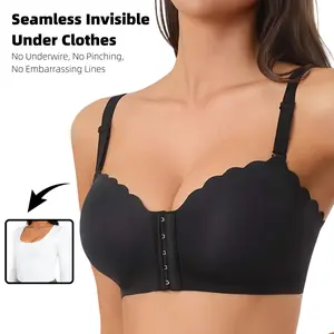 G.L Womens Wireless Comfortable Front Close Bras Bralettes Seamless Tshirts Bras Everyday Bras Smooth Fit Womenswear Adjustable Straps summervibes
