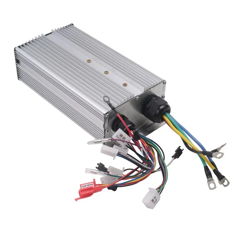 3000W Brushless Motor Controller, 48V 60V 72V 84V 24 Tube Intelligent E-Bike Controller with Aluminum Alloy Housing, High Power Speed Controller for Electric Bicycle Scooter