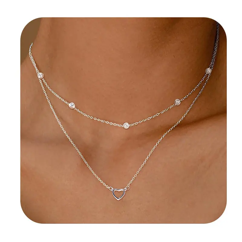 Silver Diamond Chain Smooth Love Double