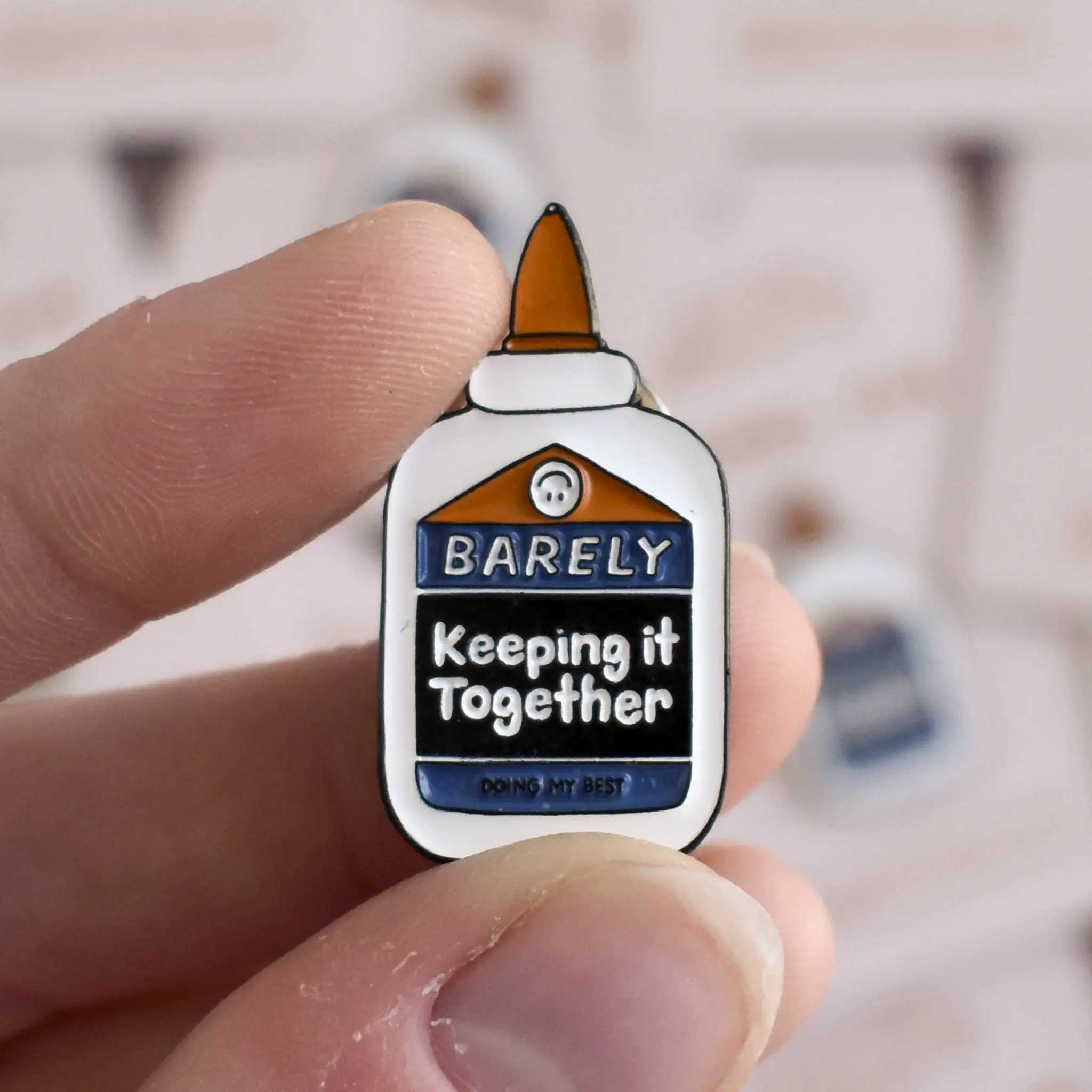 Barely Keeping It Together Enamel Pin