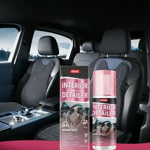 1/2PCS Interior Detailer Restorer Polishesfor Leather,Plastic ,Rubber,User Friendly TrimRestorer Safe Auto Detailing Supplies-15 Oz KitUV Protection Car
