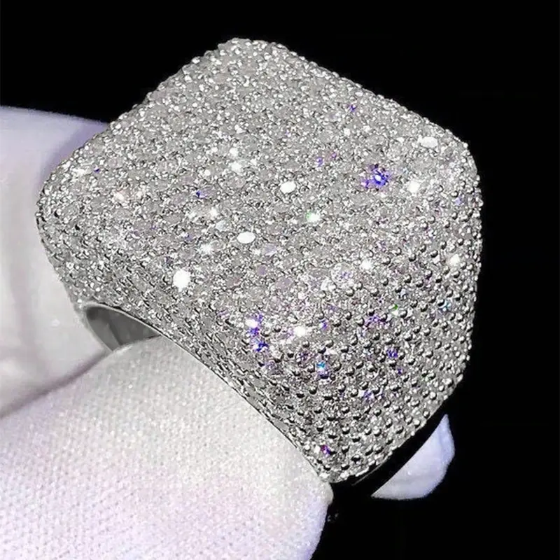 1 PC Gorgeous Cubic Zirconia For Women For Wedding Engagement Party Jewelry Valentine's Day Gift Artificial Gemstone Ring Artificial Zircon Rings