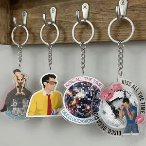 [HOT Keychain] Kiss All The Time, Disco 1 Layer Keychain, Acrylic Charm