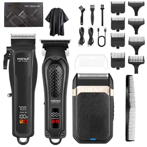 Professional Electric Hair Clipper for Men, Cordless T-Blade Trimmer, 7000 Rpm Speed, Barber & Stylist Use, Mustache and Hair Cutting Tool