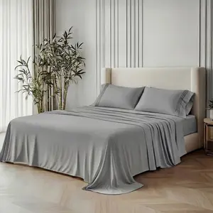 Bed Sheet Set Brushed Microfiber, Ultra Soft Bedding Set, 16" Deep Pocket Fitted Sheet Wrinkle Resistant & Breathable Bed Accessories  Includes 1 Fitted, 1 Flat, Pillowcase(s)