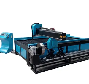 1325 200A Plasma Cutting Machine CNC Automatic Cutter with Stepper Motor & Pump Metal Carbon Stainless Steel Plate Tube Shear