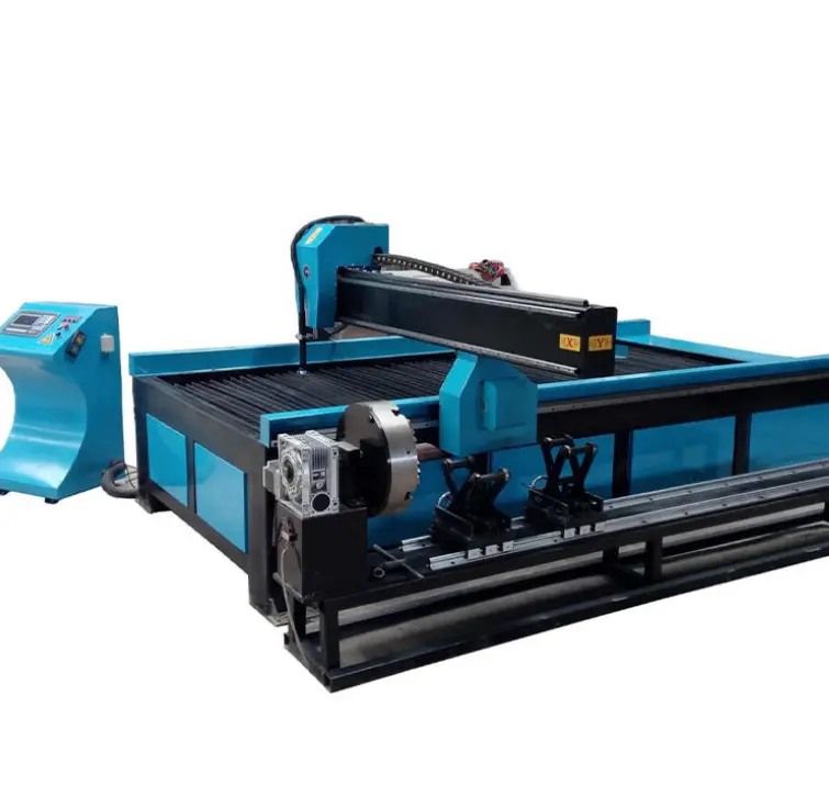 1325 200A Plasma Cutting Machine CNC Automatic Cutter with Stepper Motor & Pump Metal Carbon Stainless Steel Plate Tube Shear