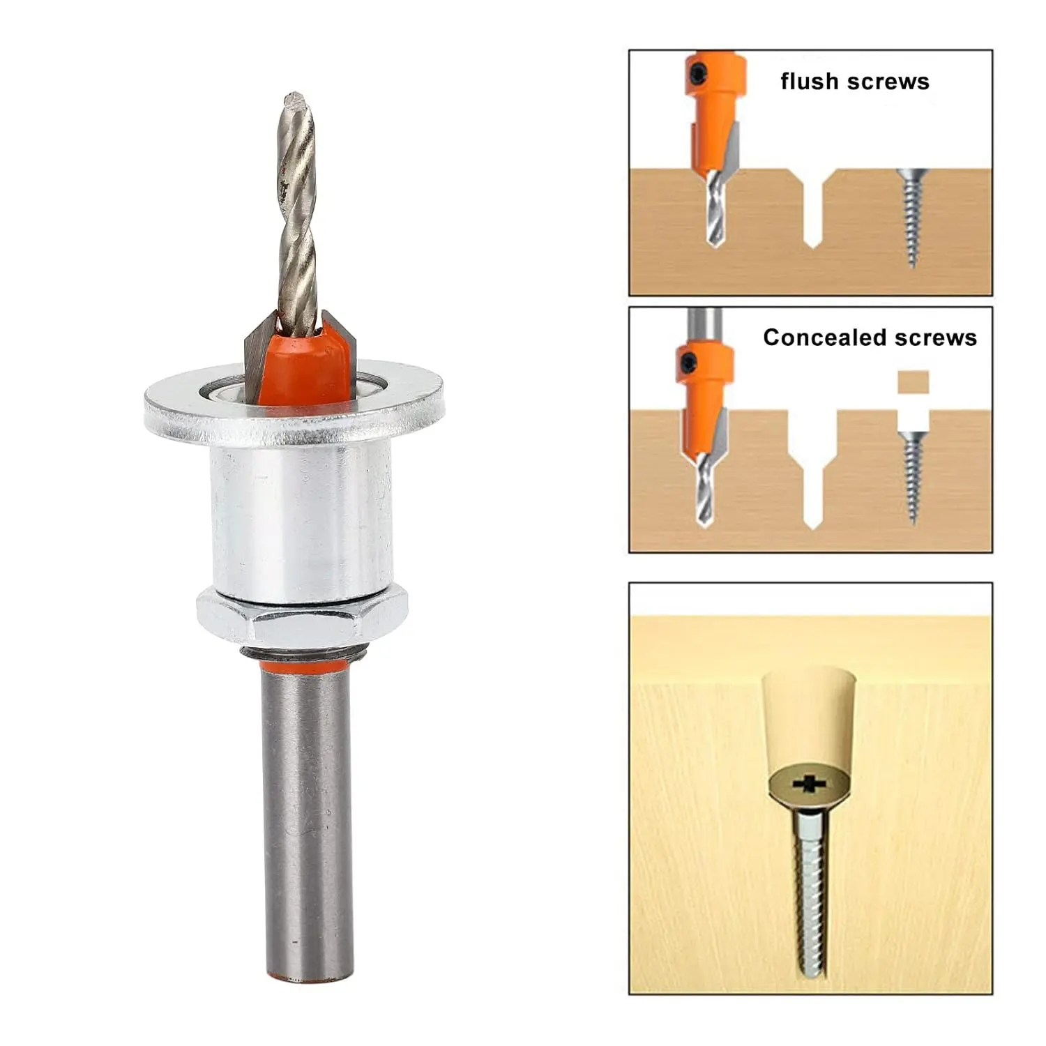 5pcs Limit Countersink Drill Bit(2.8/3/3.2/3.5/4mm