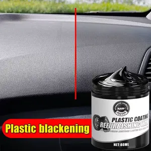 Multifunctional Plastic Polish Paste, Car Cleaning Agent, Instantly Restores Tire & Plastic Shine, Sun Protection, Suitable for Dashboard, Fender Trim, Rubber Seals