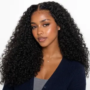 Sherawe 5x5 Pixie Curly Lace Front Wig Human Hair 250% Density HD Lace Frontal Wigs for Women Pre Plucked with Baby Hair