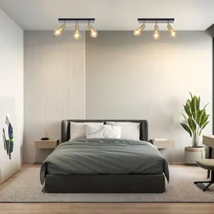 Modern LED Ceiling Light Fixture, E27 Base Kitchen & Living Room Lamp, Energy Efficient Lighting Solution (no Bulb Included)
