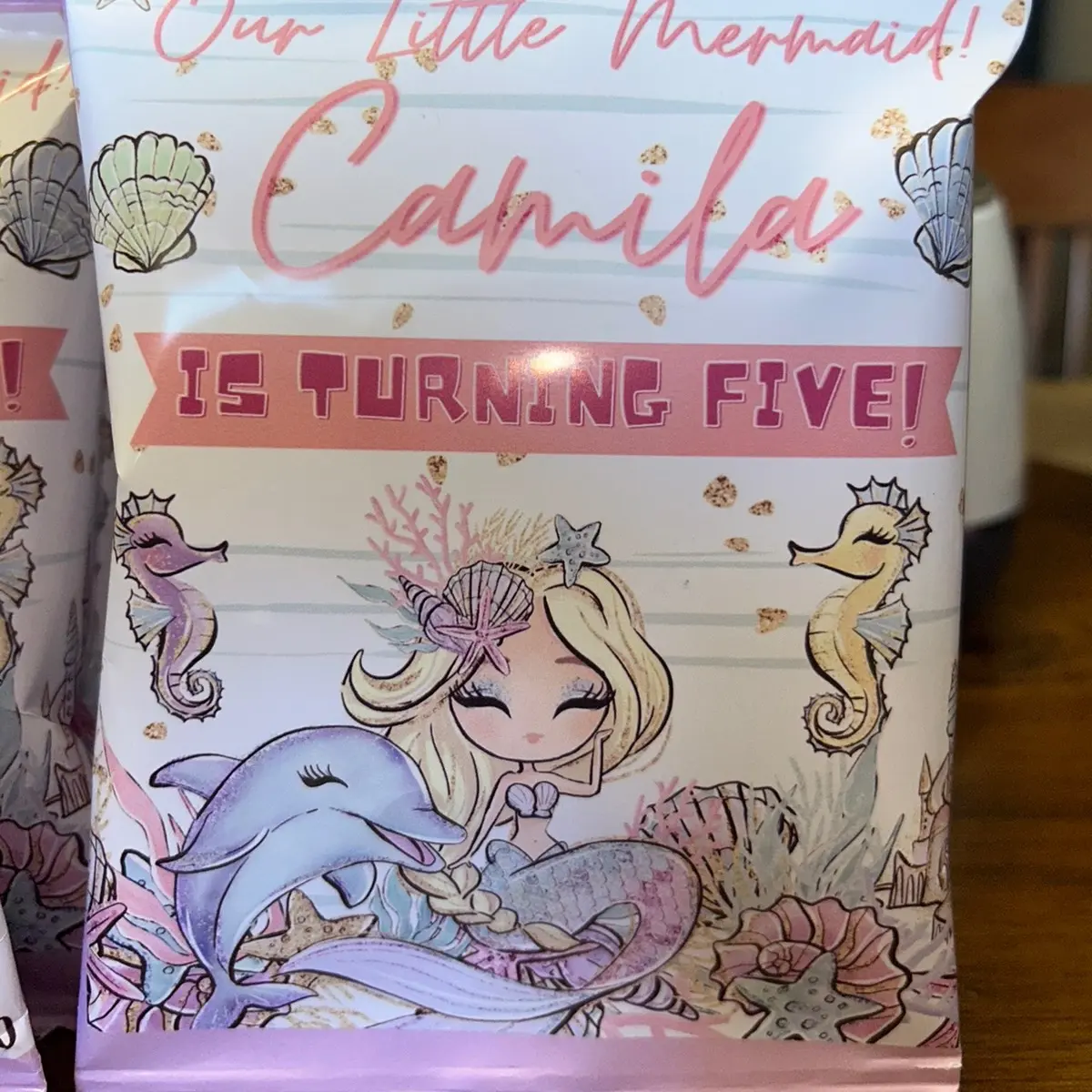 Mermaid Theme Chip Bags