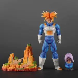 Dragon Ball Mrc Future Trunks Figure, 2 Heads Design, Collectible Dragon Ball Statue, Perfect Addition to Your Anime Collection