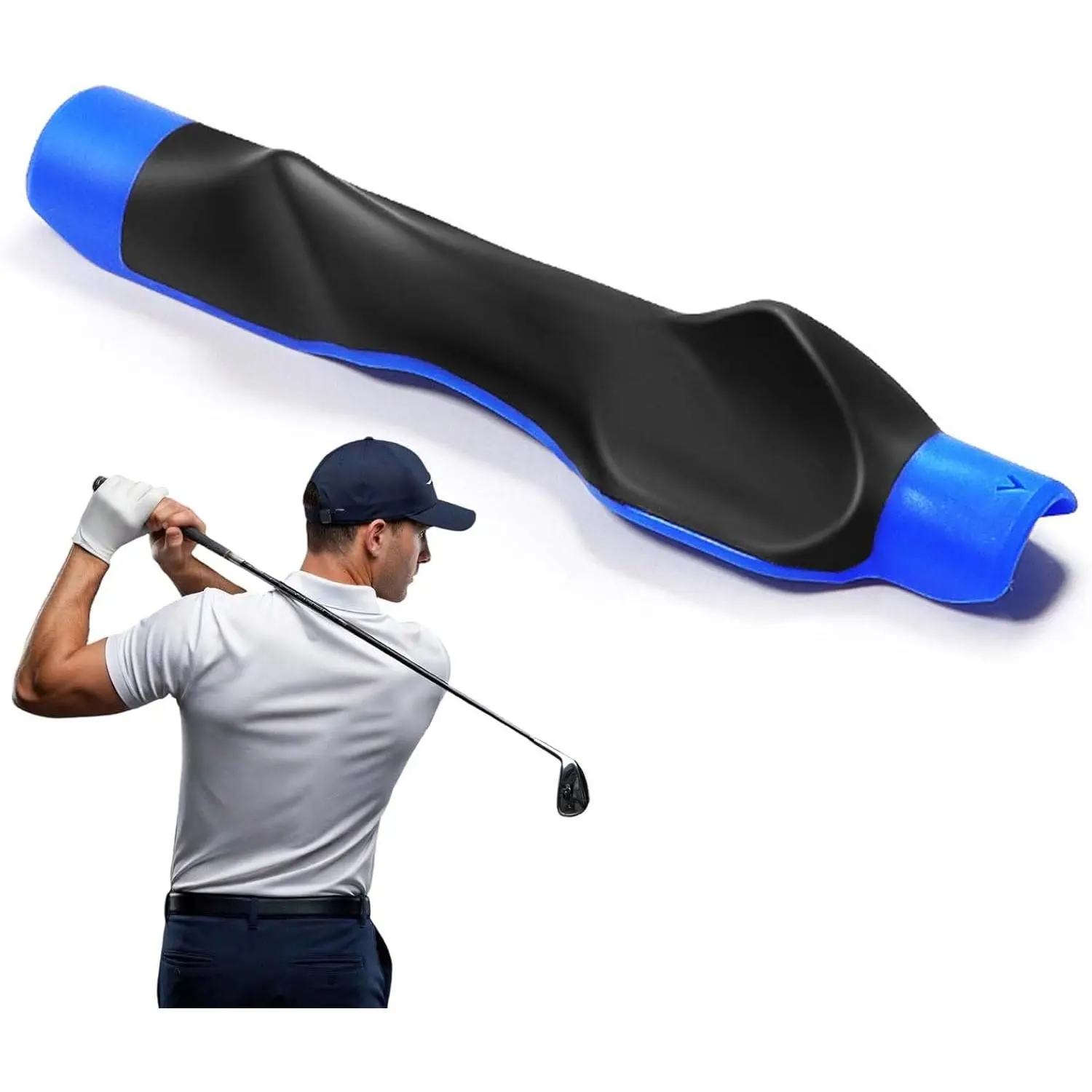 Right-Handed Correcting Swing Trainers, Anti-Slip Golf Grip Training Aid with Wrist Support for Hand Position, Easy to Carry, Grip Swing Trainers, Lightweight, Swing Training